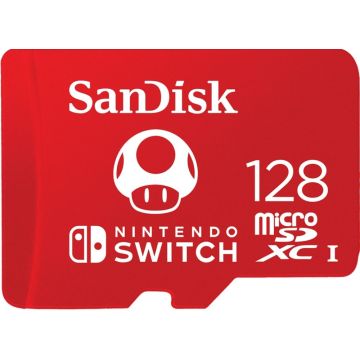 SanDisk Nintendo Switch Mushroom 128GB - Flashgeheugenkaart