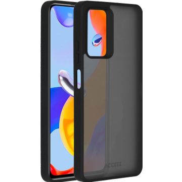 Accezz Rugged Frosted Backcover Xiaomi Redmi  Note 11 Pro - Zwart