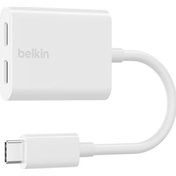 Belkin Connect Audio + Charge - USB-C naar USB-C-koptelefoon-laadadapter