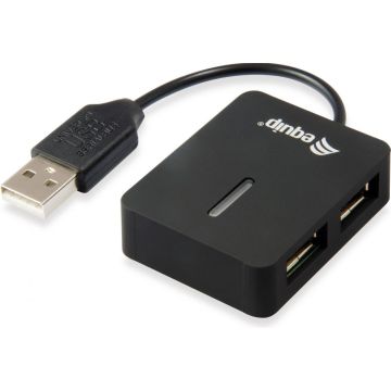 Equip USB-Hub 4Port Reise-USB Hub, zwart