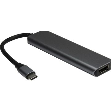 Inter-Tech Adapter Argus H-469-01 5in1 USB-C,HDMI 4K,PD100W