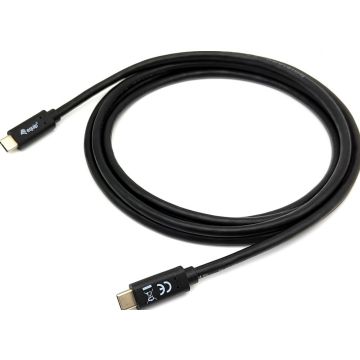 Equip USB Kabel 3.2 C -> C St/St 1.0m 3A zwart
