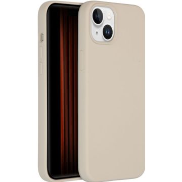 Accezz Liquid Silicone Backcover iPhone 15 Plus - Stone