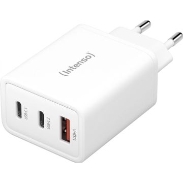Adap Intenso 2x USB-C 1x USB-A GAN White Power Adapter 2x USB-C 1x USB-A GAN, 65 Watt