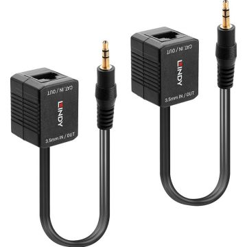 Lindy Stereo Audio Extender Cat.5/6 100m 3.5mm