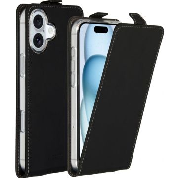 Accezz Flipcase iPhone 16 Plus - Zwart