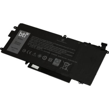 BTI - Batterij voor laptopcomputer (gelijk aan: Dell 4CSMP)