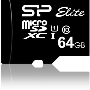 SILICON POWER Elite - Flashgeheugenkaart (microSDXC-naar-SD-adapter inbegrepen)