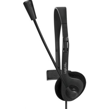LogiLink Headset mono met Mikro 1x 3,5mm connector