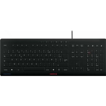 CHERRY TAS STREAM PROTECT KEYBOARD Corded FR-Layout schwarz