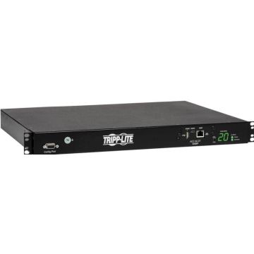Eaton Tripp Lite Series PDU Switched ATS 200-240V 1620A 8 C13 2 C19 C20 Horizontal 1URM - Horizontal rackmount