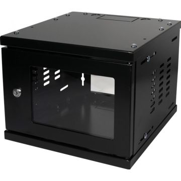 Rack Logilink wall mount cabinet SoHo 4U black 10", 4U