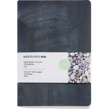 MAUL STONE PAPER schrift A5 Blanco zwart zwart (pallet zending)