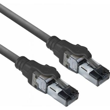 CAT6A S/FTP IDC LSZH BK 2.00M. 1 stk