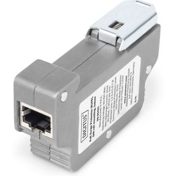DIGITUS DN-95421 - PoE overspanningsafleider (monteerbaar op DIN-rails)