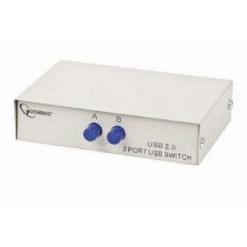 gembird Manueller USB-schakelaar met 2 aansl.ssen