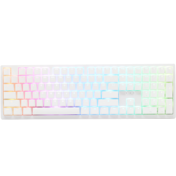 Ducky Zero 6108 Pure White - Toetsenbord MX2A Red