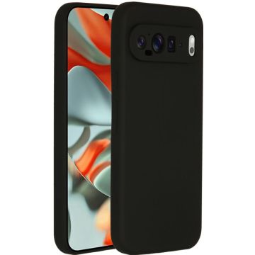 Accezz Liquid Silicone Backcover Google Pixel 9 Pro XL - Zwart