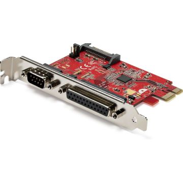 StarTech.com PCIe Kaart met Seriële en Parallelle Poort - PCI Express Combo Adapterkaart met 1x DB25 Parallelle Poort & 1x RS232 Serial Port