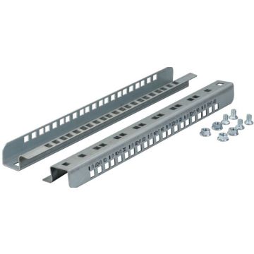 EFB 19""-montagerails voor 9HE, Set met 2 stuks