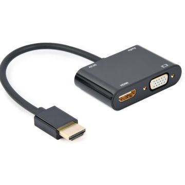 gembird HDMI stekker auf HDMI + VGA verloop stekker Audioada. sch