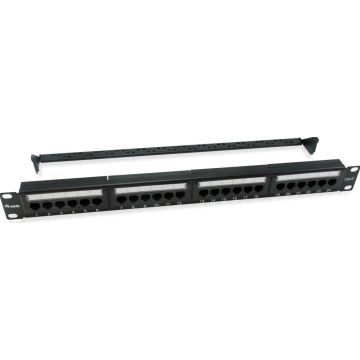Equip Patchpanel 24x Cat6 19"" 1U Dual-IDC-komp. sw