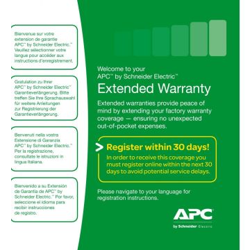 APC Extended Warranty Service Pack - Technische ondersteuning