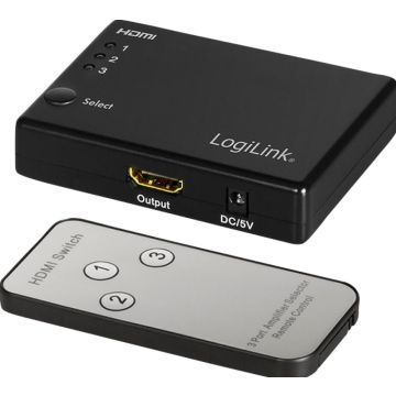 Adap Logilink HDMI switch 3x1-Port 7 GBps