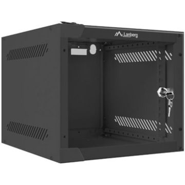 Lanberg Rack Wandbehuizing 10" 4U/280X310 (Flat-Pack) met Glas