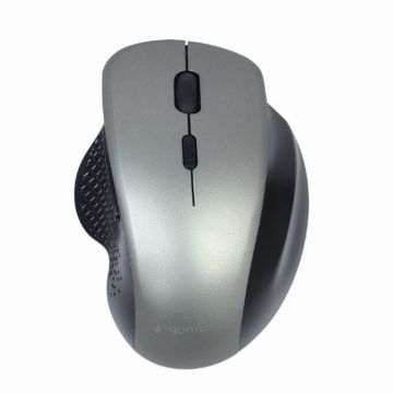 GEMBIRD Maus OPT WIRELESS 6 Tasten USB Nano-Empf. schw./grey