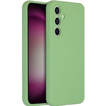 Accezz Liquid Silicone Backcover Samsung Galaxy S23 FE - Groen