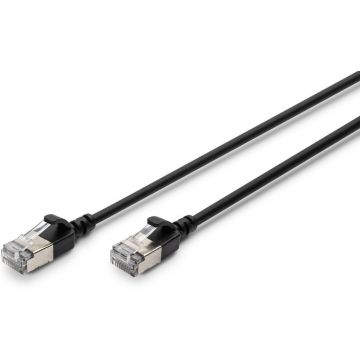 DIGITUS Patchkabel CAT 6A F/FTP Slim 1,50m zwart