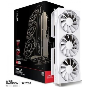 XFX Swift AMD Radeon RX 9070 XT White Triple Fan Gaming Edition - Videokaart