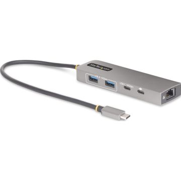 StarTech.com 3-Port USB-C Hub with 2.5 Gigabit Ethernet and 100W Power Delivery Passthrough Laptop Charging, USB-C to 2x USB-A1x USB-C, USB 3.2 10Gbps Type-C Adapter Hub - WindowsmacOSLinuxChromebook (10G2A1C25EPD-USB-HUB)
