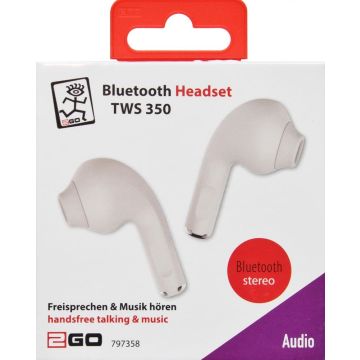 2GO Bluetooth Headset TWS 350 weiss
