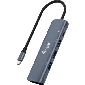 Equip Adapter USB-C -> HDMI,USB3.0,PD 4K30Hz 0.15m gr