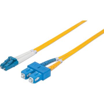 Intellinet LWL aansluitkabel LC/SC 3m Singlemode OS2 geel