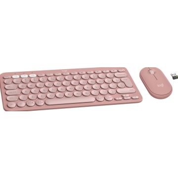 Logitech Pebble 2 Combo Roze - Toetsenbord en muis set