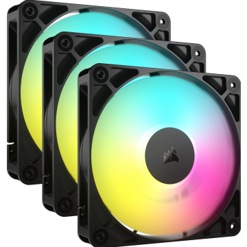 Corsair RS120 ARGB Triple Pack Zwart - Ventilator