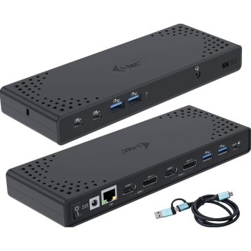 USB-A/-C TB Dual Dock Dual Display Dock