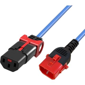 POWERCORD C13SL+-C14L BL 1.00M. 1 stk