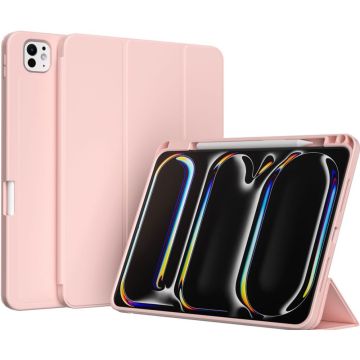 Accezz Smart Silicone Bookcase iPad Pro 13 (2024) M4 - Roze