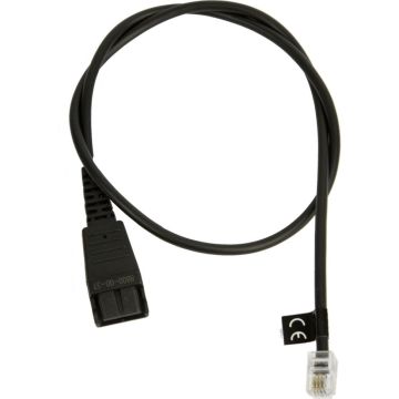 Jabra QD cord naar RJ10 - Kabel voor telefoonhoorn