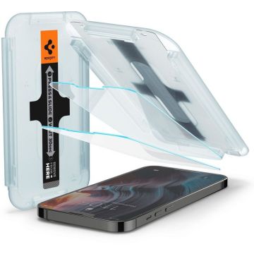 Spigen GLAS.tR EZ Fit - Schermbeschermer voor mobiele telefoon