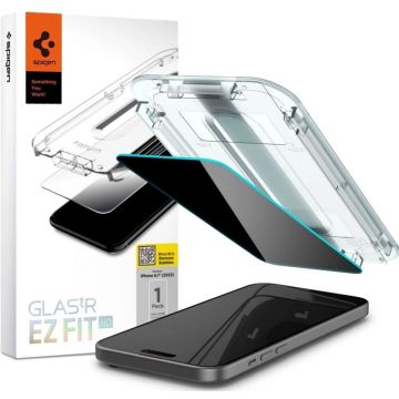 Spigen GLAS.tR EZ Fit - Schermbeschermer voor mobiele telefoon