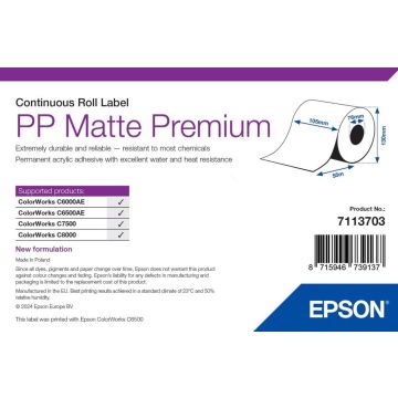 EPSON PP Matte Label Premium Continuous