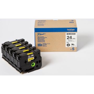Brother HGE-651V5 - Zwart op geel