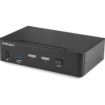 StarTech.com 2 poorts DisplayPort KVM switch met USB - 4K 60Hz
