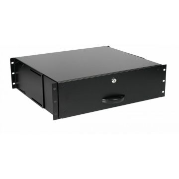 Equip schuiflade 19" voor Serverschränke 3U, afsluitbaar zwart