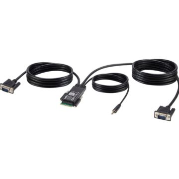 Belkin Secure Modular VGA with Audio Dual Head Console Cable - VGA-  audiokabel